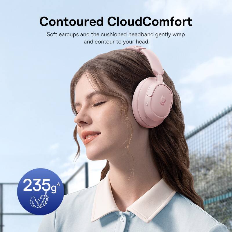 Contoured CloudComfort  
Soft earcups and the cushioned headband gently wrap and contour to your head.  

235g⁴