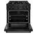 Alt View 1. ZLINE - ZLINE 30 in. 4.2 cu. ft. Freestanding Select Gas Range w/ Convection Oven in Black Stainless & 4 Brass Burners - Black Stainless Steel.