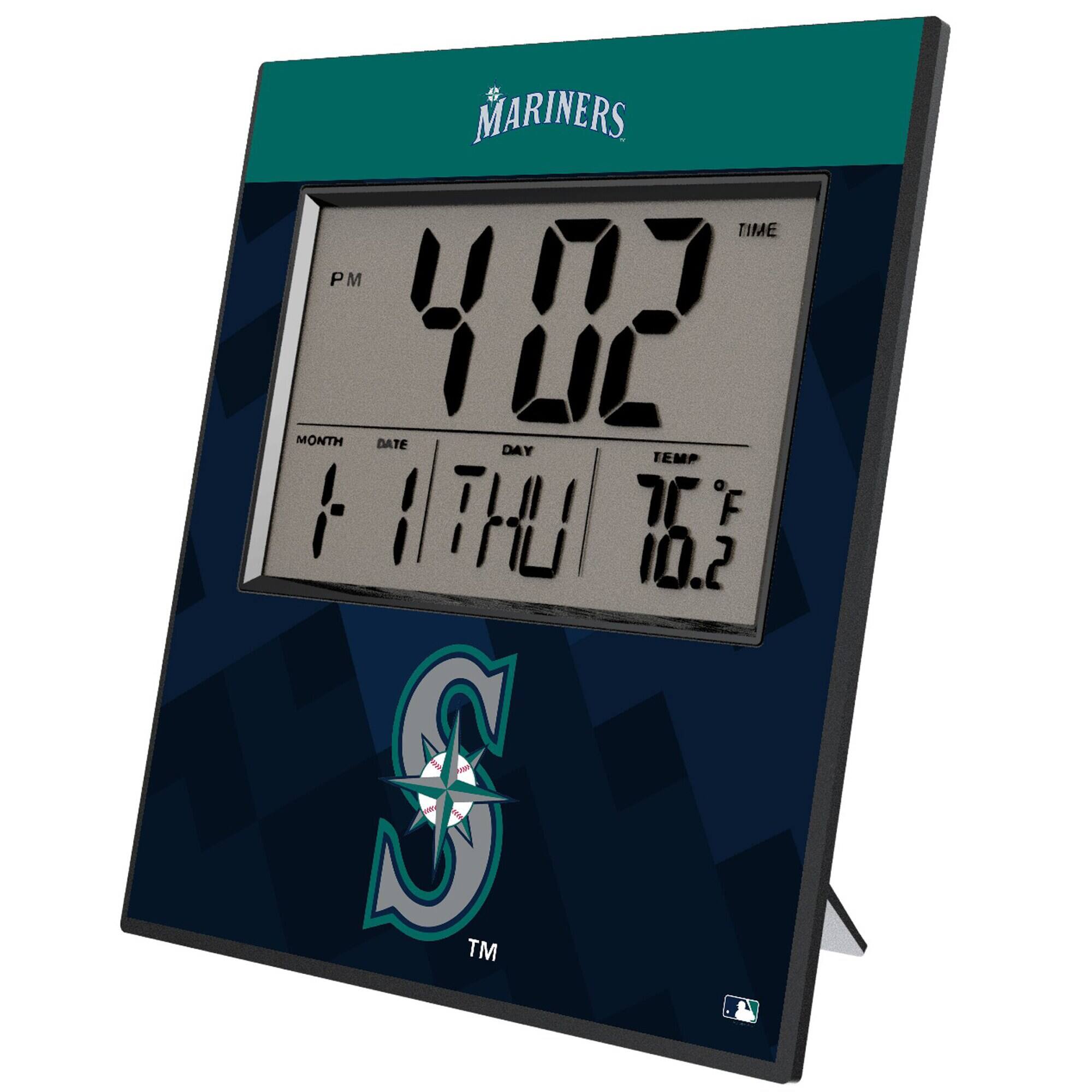 Keyscaper - Seattle Mariners Digital Desk Clock - Multicolor
