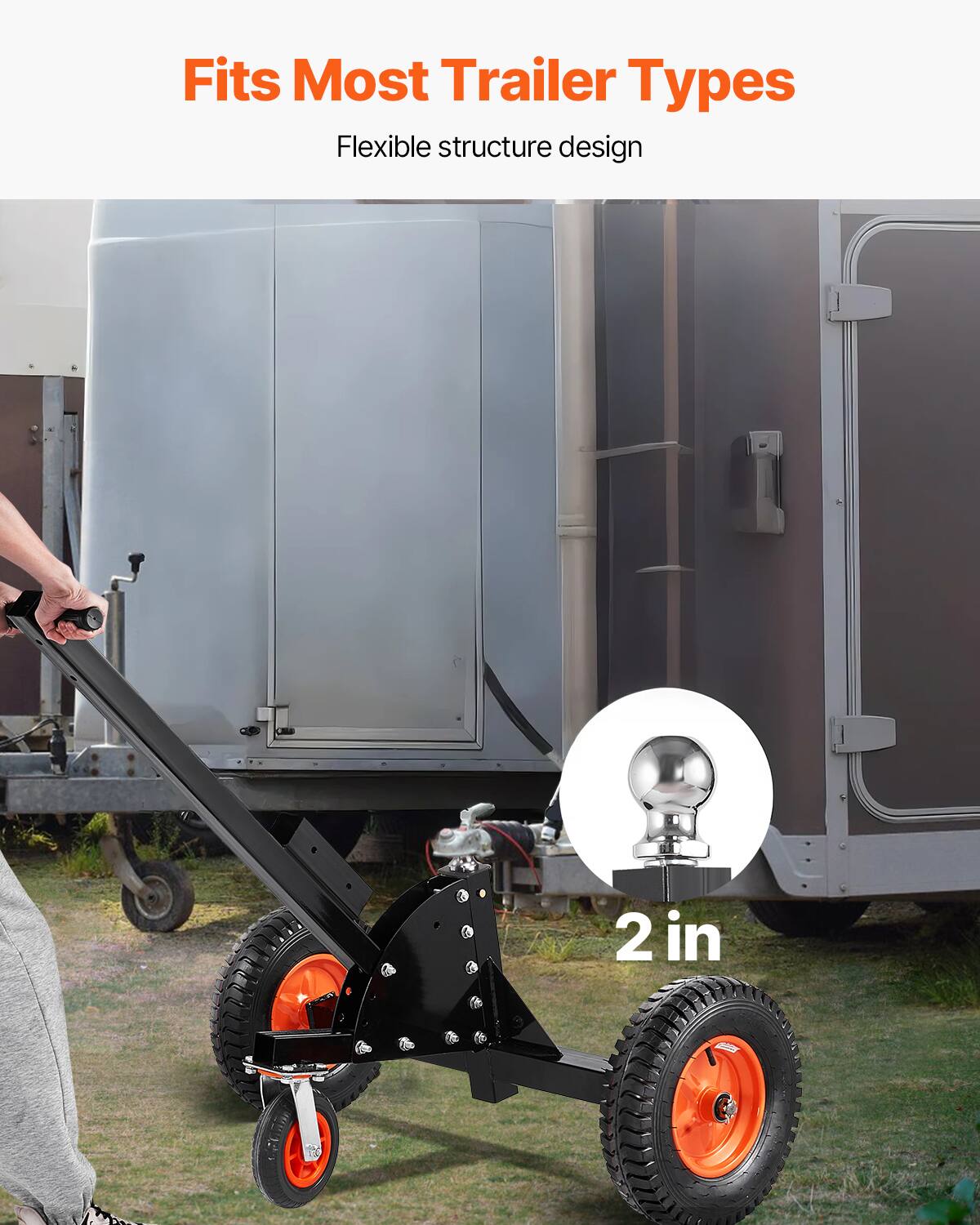 Fits Most Trailer Types  
Flexible structure design  
2 in