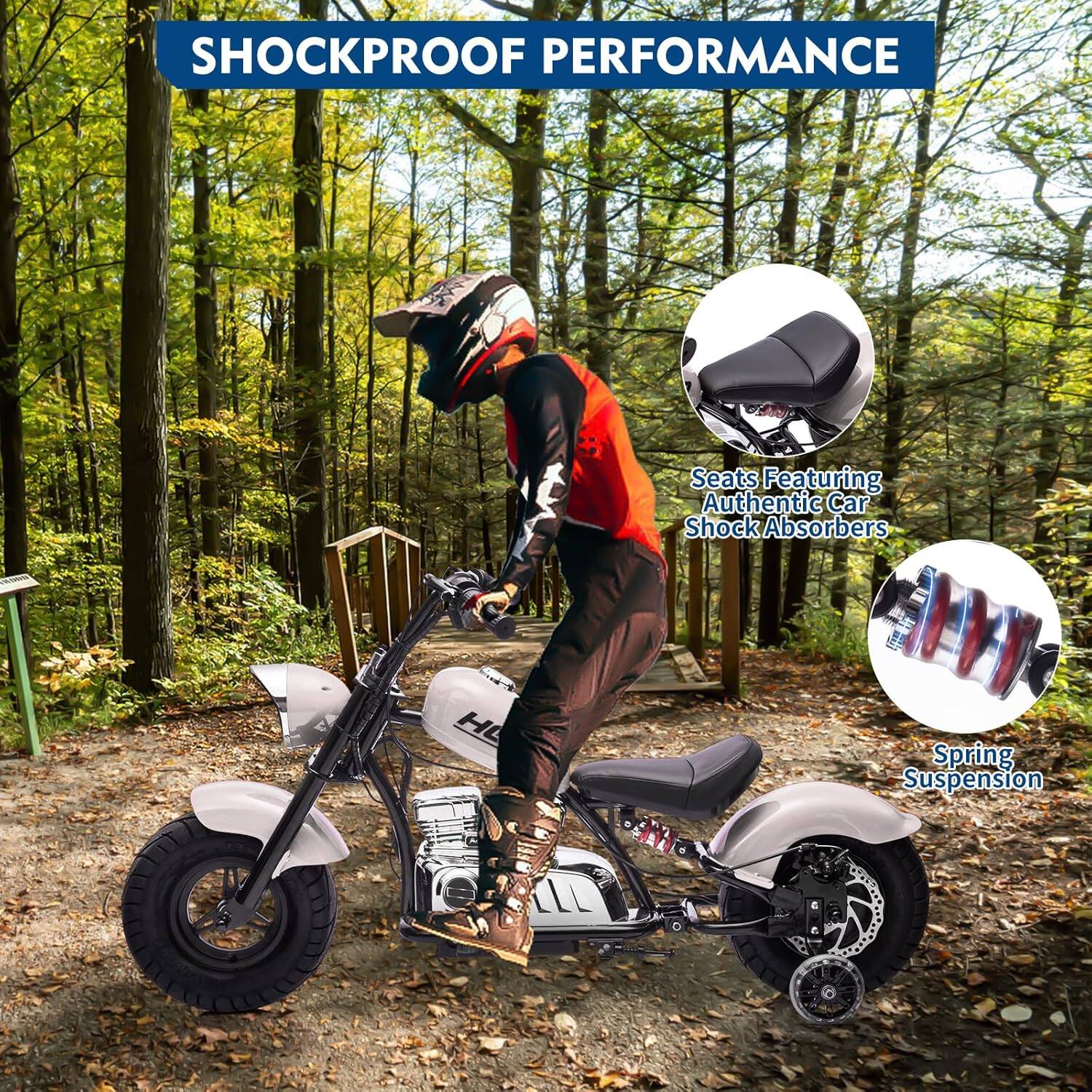 SHOCKPROOF PERFORMANCE

Seats Featuring Authentic Car Shock Absorbers

Spring Suspension