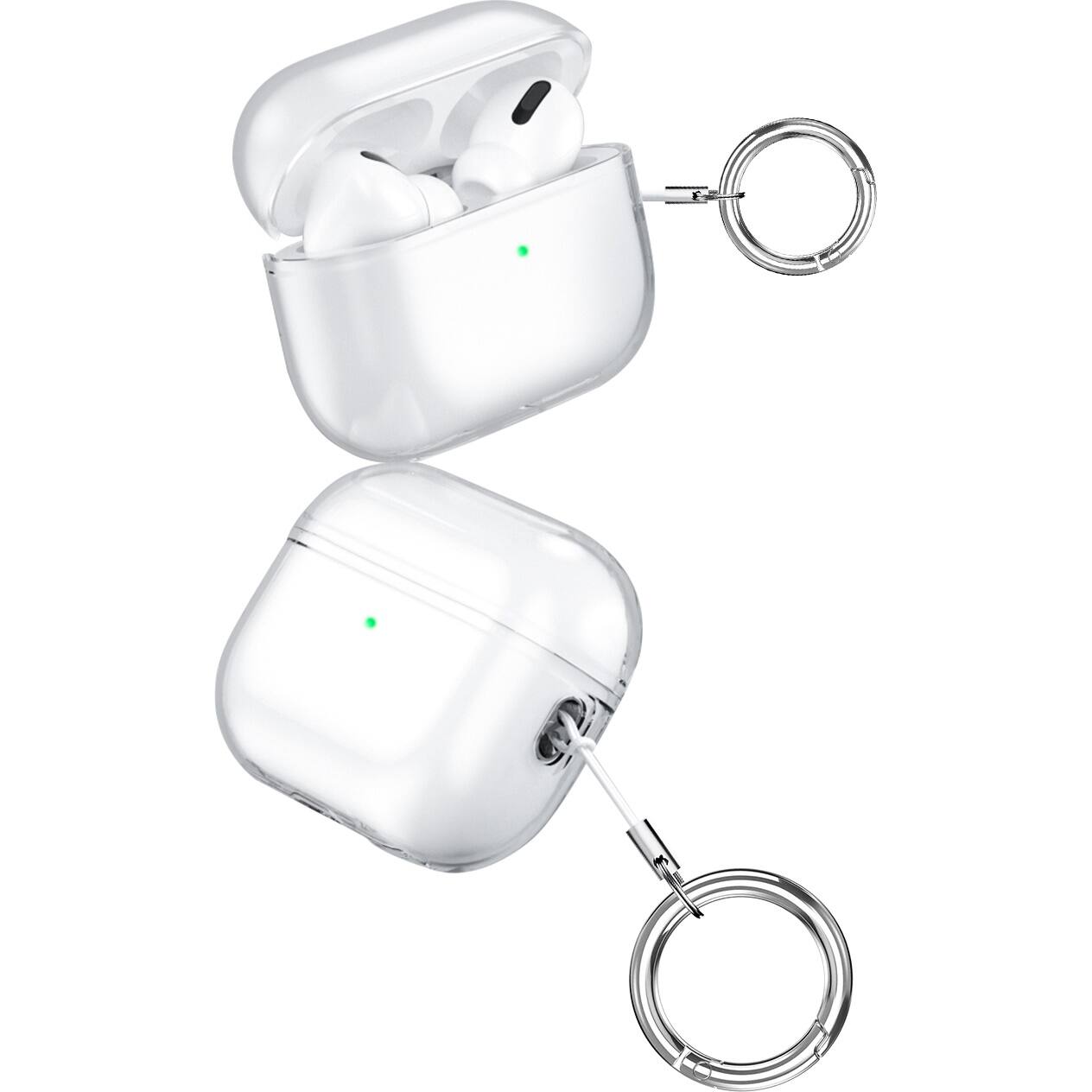 Alt View 11. SaharaCase - Hybrid Flex Series Case for Apple AirPods Pro (2nd Generation) - Clear.