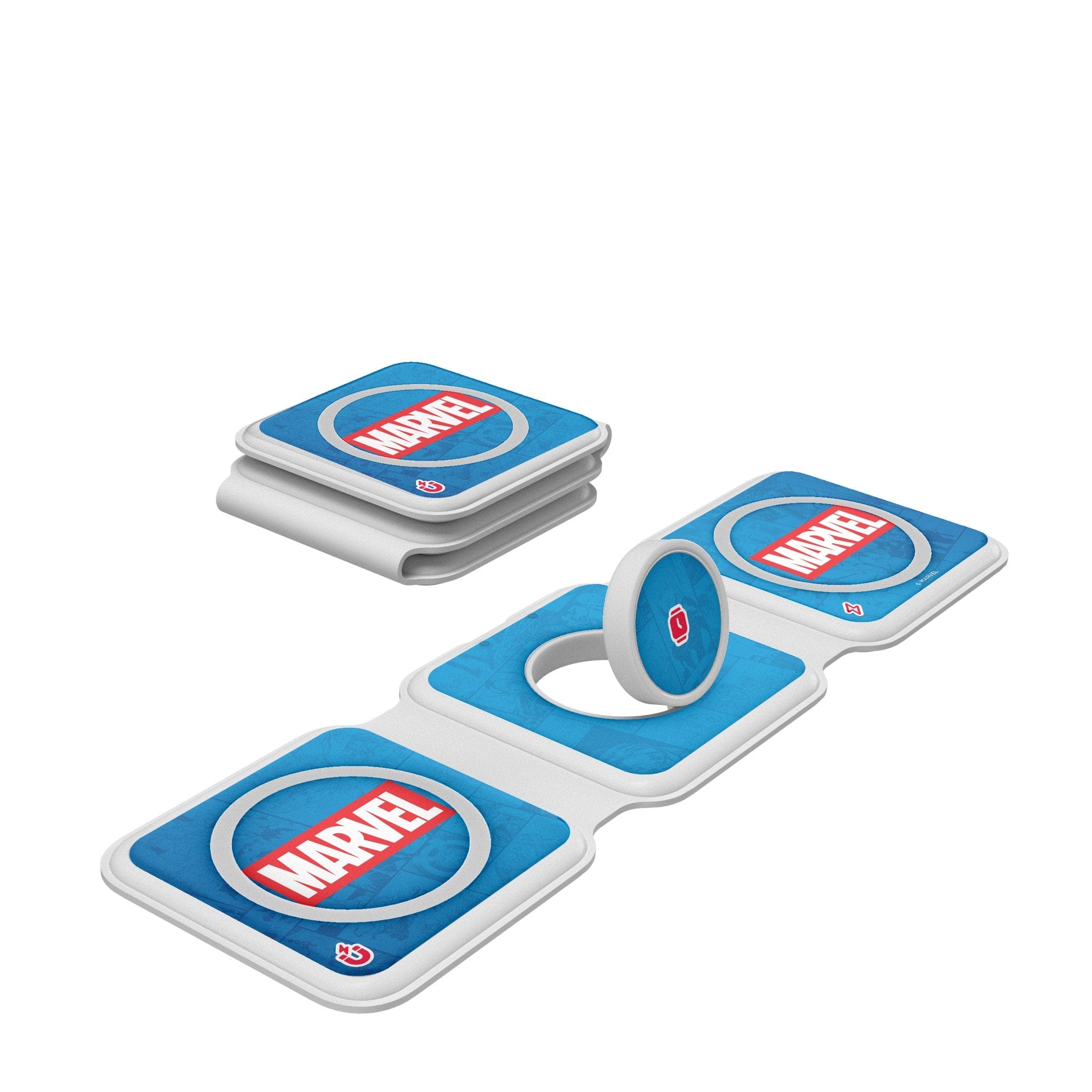 Keyscaper - Marvel Logo Foldable 3 in 1 Charger - Marvel
