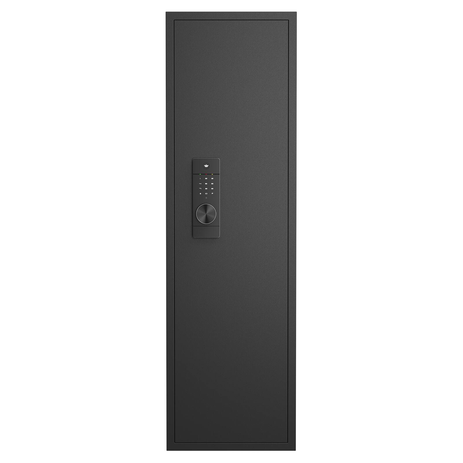 Alt View 4. Ecooso - 53" In-Wall Digital Safe Box, Password Touch Panel Office Safe with Adjustable Shelves for Firearms - Black.