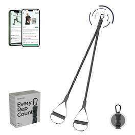 Habeats - Smart Resistance Bands w/ Performance Tracker & Lifetime Fitness App Access - Charcoal