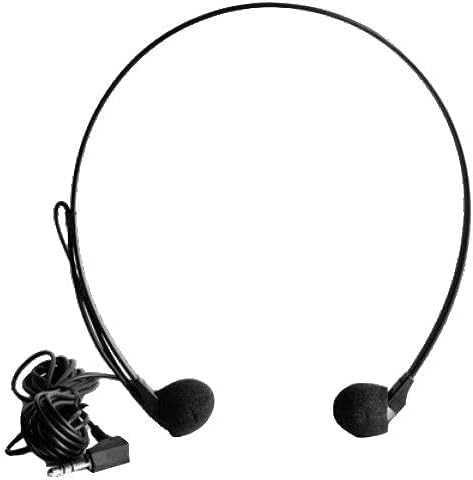 Front. OM System - In-Ear Transcription Earphones with 13' Cable, Sound Isolation & 3.5mm Right-Angle Plug, Soft Foam, Earbud Style Fit - Black.