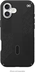 Speck - Presidio2 Grip ClickLock Case with MagSafe for Apple iPhone 16 Plus - Black - Front_Zoom