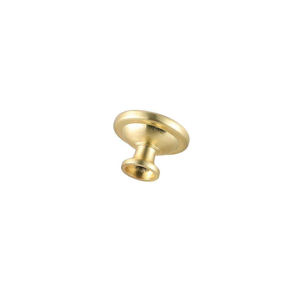 Left. Elegant Decor - Garlande 1.2" Diameter Brushed Gold Mushroom Knob Multipack (Set of 10) - Brushed Gold.