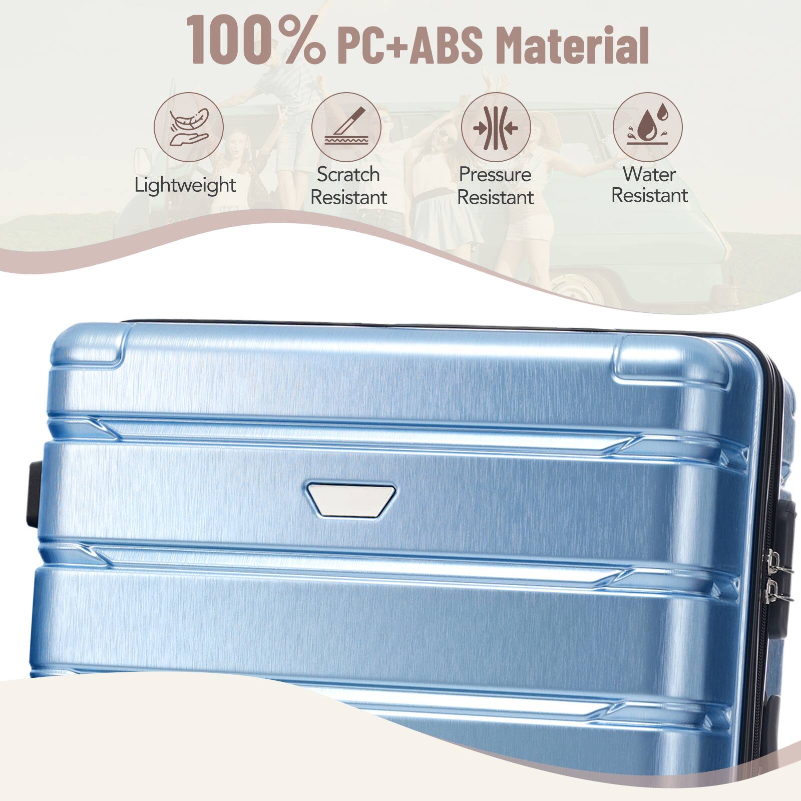 100% PC+ABS Material

- Lightweight
- Scratch Resistant
- Pressure Resistant
- Water Resistant