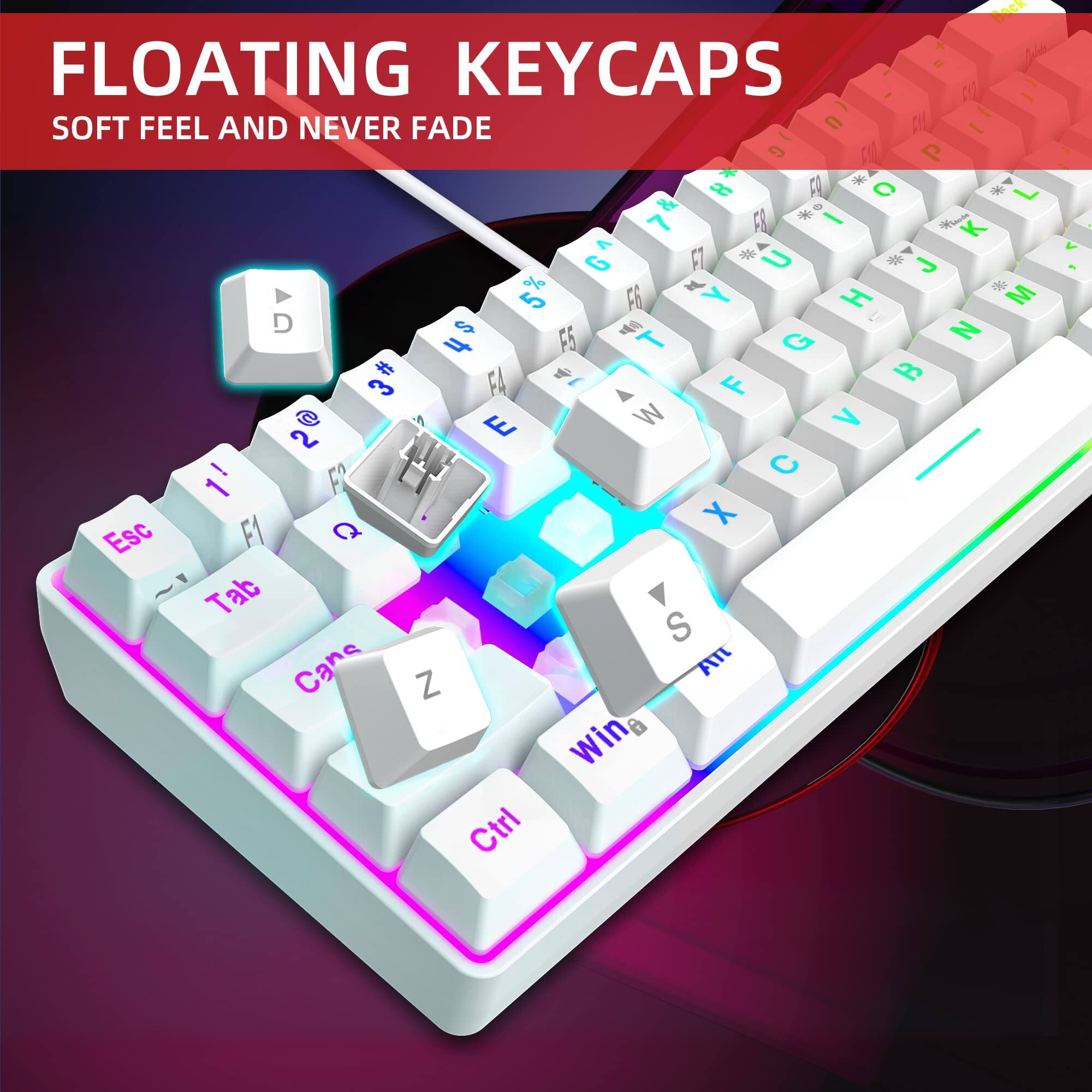 FLOATING KEYCAPS  
SOFT FEEL AND NEVER FADE