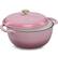 Front. Best Choice Products - Best Choice Products 6 Quart Cast-Iron Dutch Oven, Heavy-Duty Kitchenware w/ Enamel, Side Handles - Pink Champagne - Pink Champagne.
