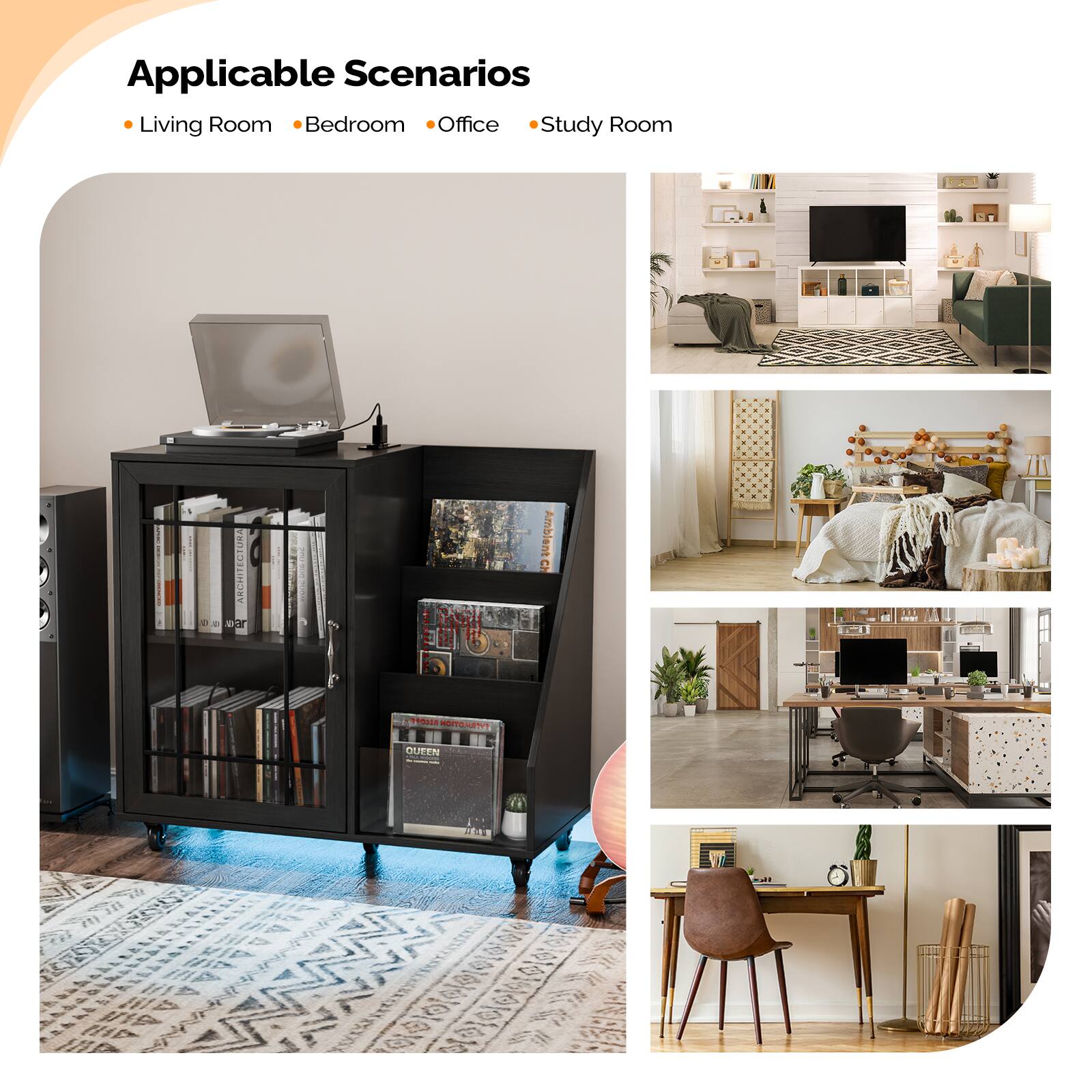 Applicable Scenarios  
- Living Room  
- Bedroom  
- Office  
- Study Room