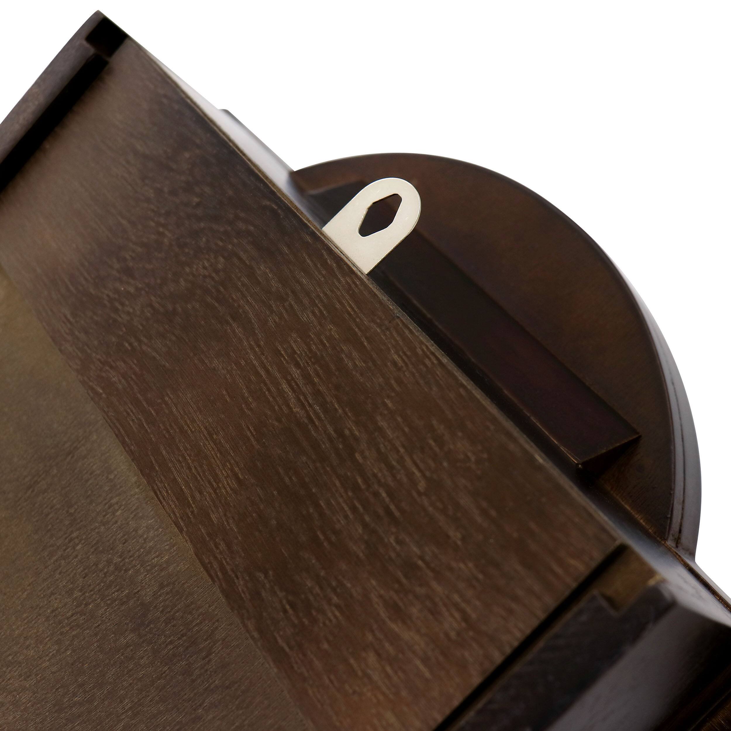 Alt View 4. Bedford Clock Collection - Bedford Clock Collection Noah 22 Inch Chestnut Wood Chiming Pendulum Wall Clock - Brown.