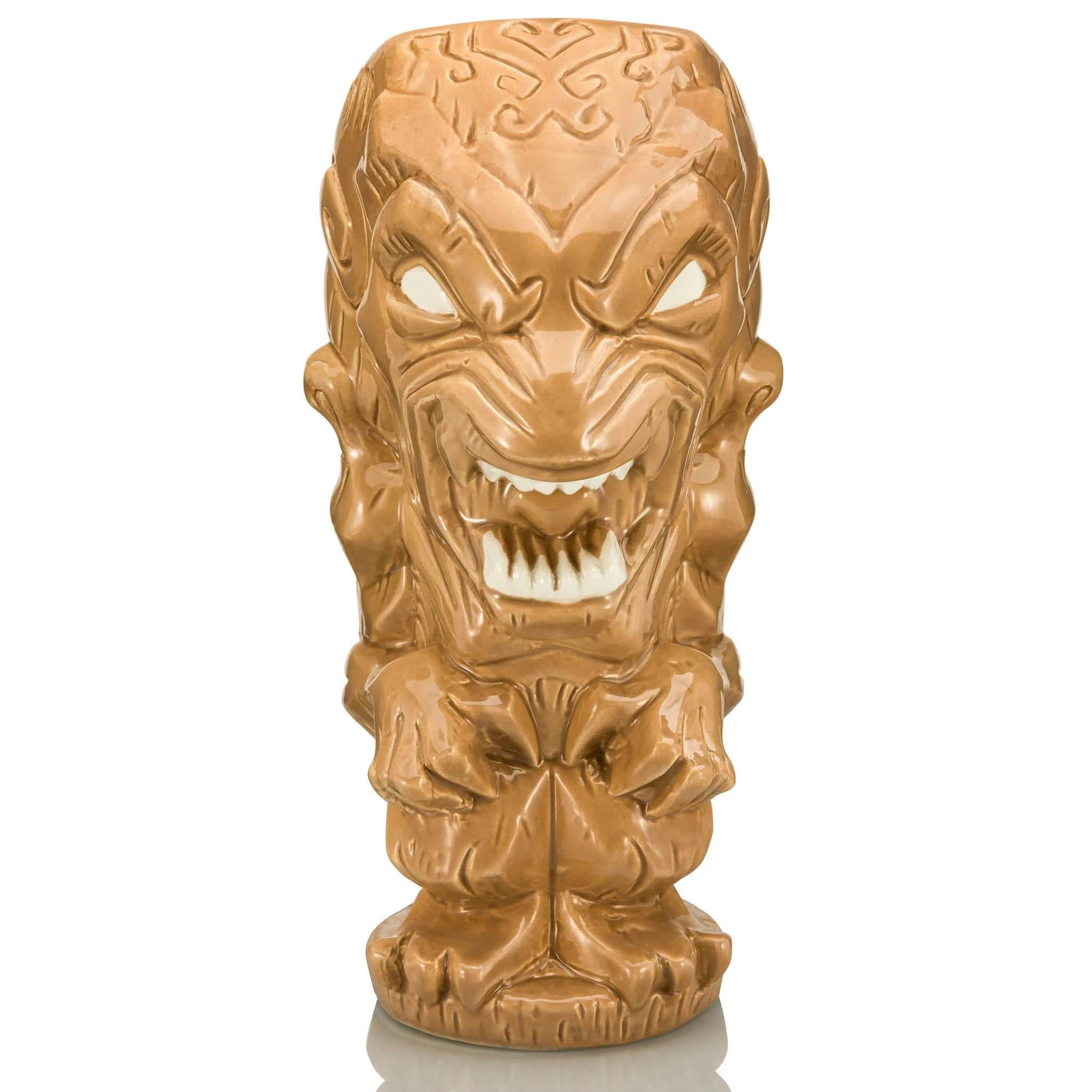 ThinkGeek - Geeki Tikis Pumpkinhead Ceramic Mug | Holds 22 Ounces - Brown