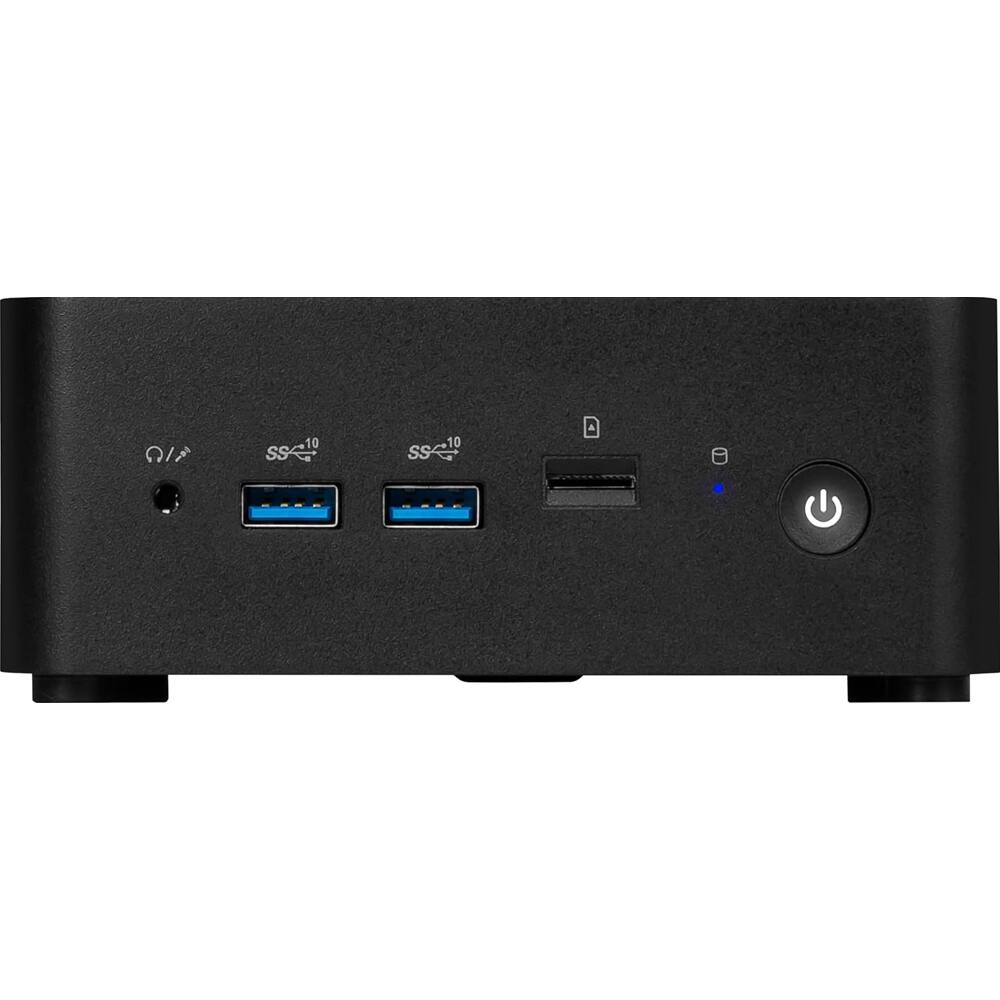 Alt View 4. MSI - Cubi NUC 13MQG Barebone Desktop Cubi13MQG202B - Black.