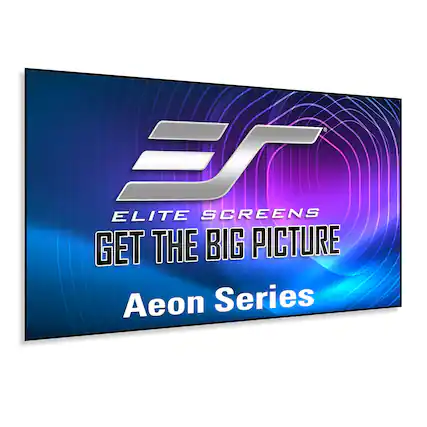 Elite Screens - Aeon CineWhite® UHD-B EDGE FREE Fixed Frame Matte White Front Projector Screen, 105" Diag., 16:9, AR105WH2