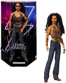 Mattel - Lenny Kravitz - Barbie Signature: Kenbassadors Lenny Kravitz Doll - COLLECTIBLES - Multicolor