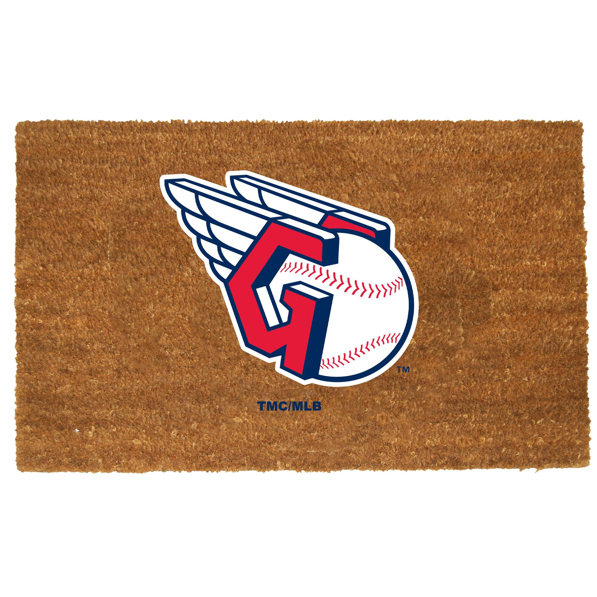 Front. The Memory Company - Cleveland Guardians Team Logo Coir Doormat - Multicolor.