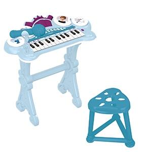 Alt View 2. Lexibook - Disney Frozen Electronic Keyboard with Lights, Seat & Microphone.