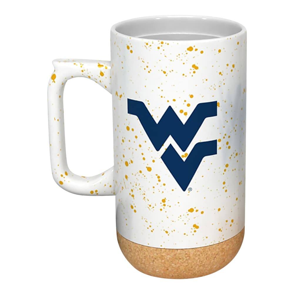 Alt View 1. Indigo Falls - West Virginia Mountaineers 18oz. Speckle Cork Mug - Multicolor.