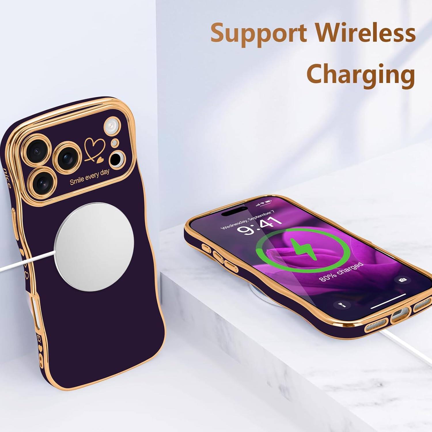 Support Wireless Charging

Smile every day

9:41

80% charged