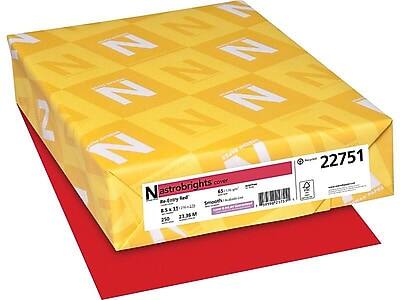 Nastrobrights cover  
65 lb.  
Red-Orange Feed  
Smooth  
8.5 x 11"  
270 sheets  
23.95M  
22751