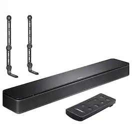 Bose - TV Speaker, Black with H&A High-Speed + Soundbar Universal Mount