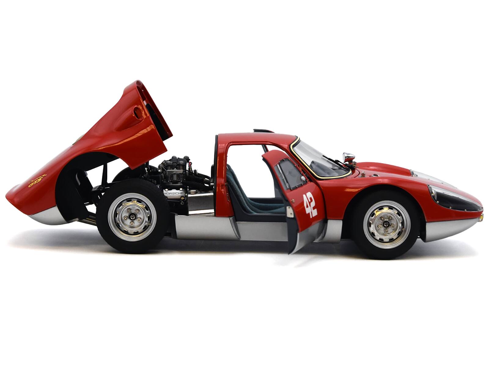 Alt View 2. CMC - Porsche 904 Carrera GTS #42 Red "Pebble Beach Auction 2017" Limited Edition to 1000 pieces 1/18 Model Car by CMC.