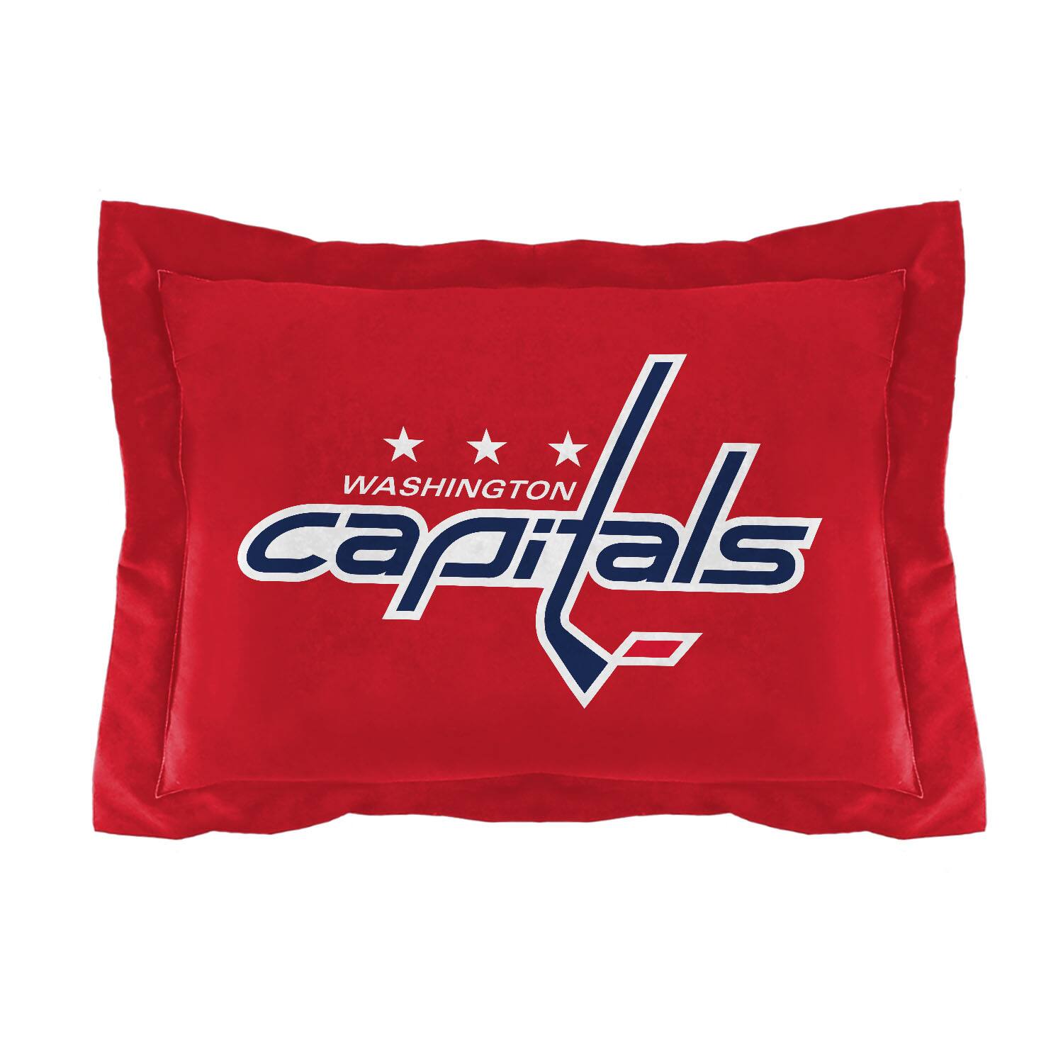 Left. Sweet Home Collection - NHL Washington Capitals Comforter & Pillow Sham Set- Twin/Twin XL - Multicolored.
