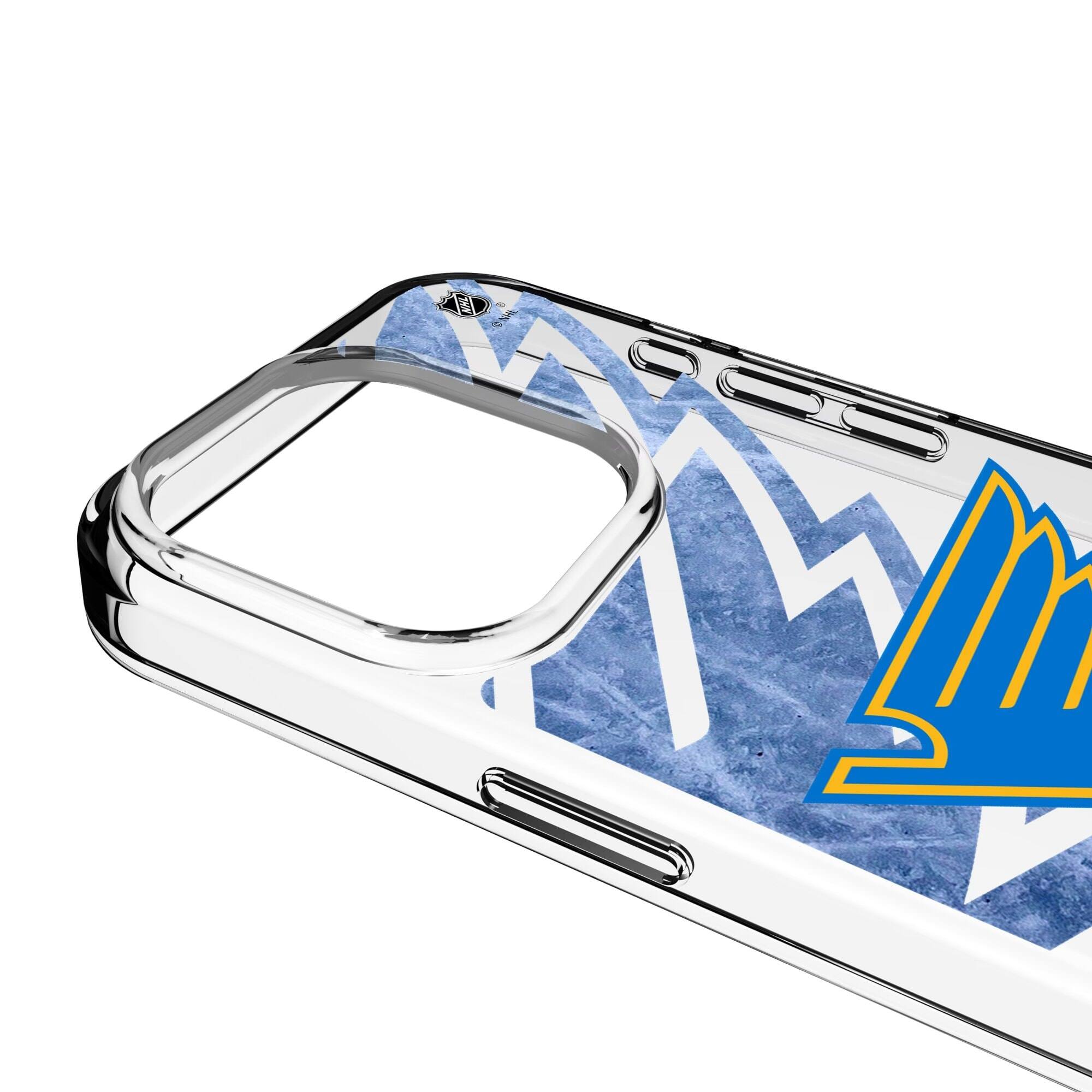 Alt View 2. Keyscaper - St. Louis Blues iPhone Clear Ice Case - 13 mini - Multicolor.