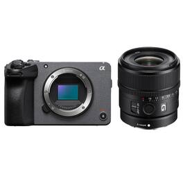 Bundle - FX30 Super 35 Cinema Line Camera with Sony E 15mm f/1.4 G Lens & Slinger Multi-Device Shoulder Bag, Extra Battery,
