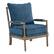 Angle. OSP Home Furnishings - Fletcher Spindle Chair - Navy.