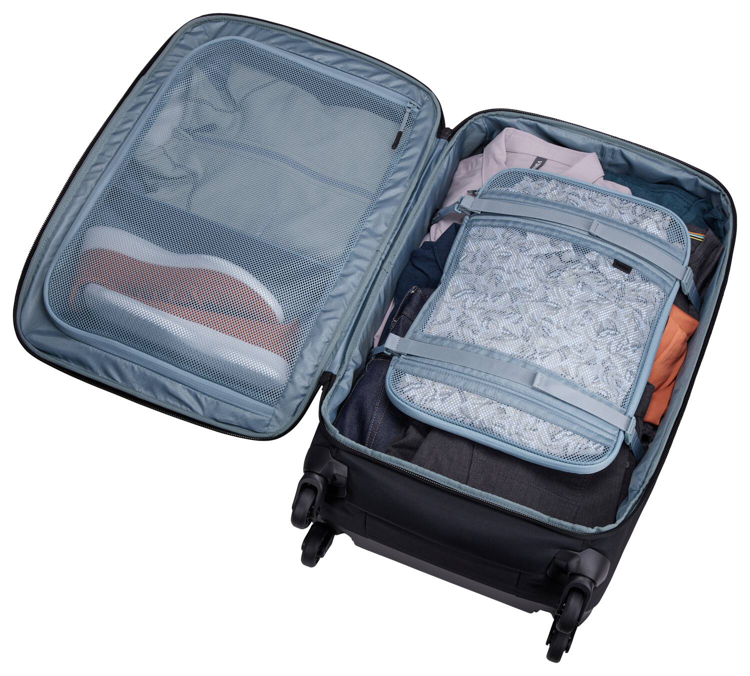 Back. Thule - Subterra 2 Checked Spinner - Black.