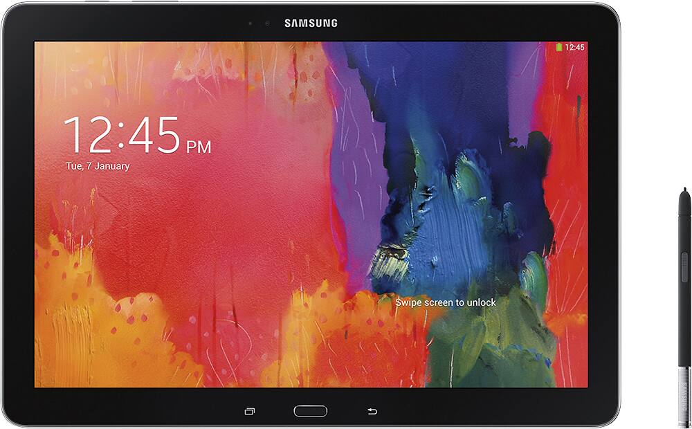Front. Samsung - Galaxy Note Pro - 12.2" - 32GB - Black.