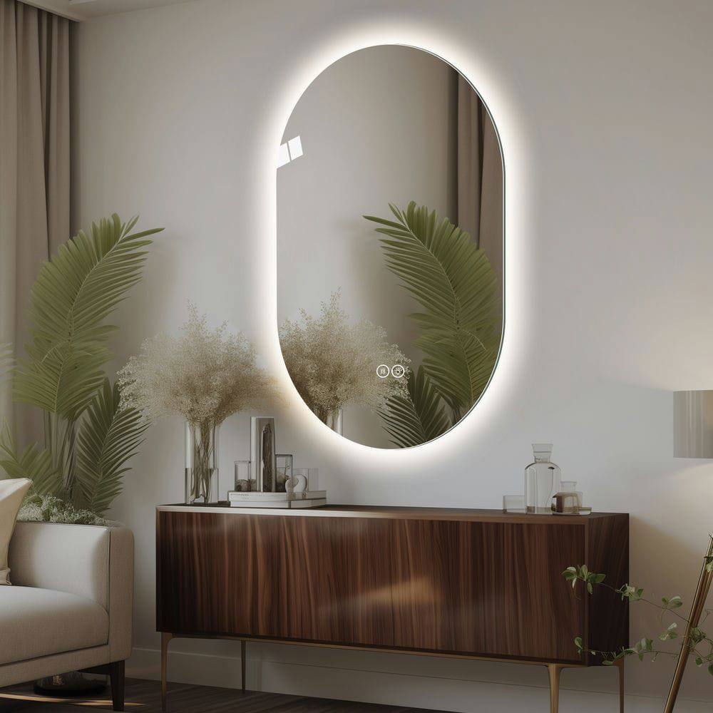 Alt View 1. Kadyn - 28"x60" LED Bathroom Vanity Mirror, Shatter-Proof Tempered Glass & Anti-Fog Dimmable Mirror for Makeup/Wall Decor.