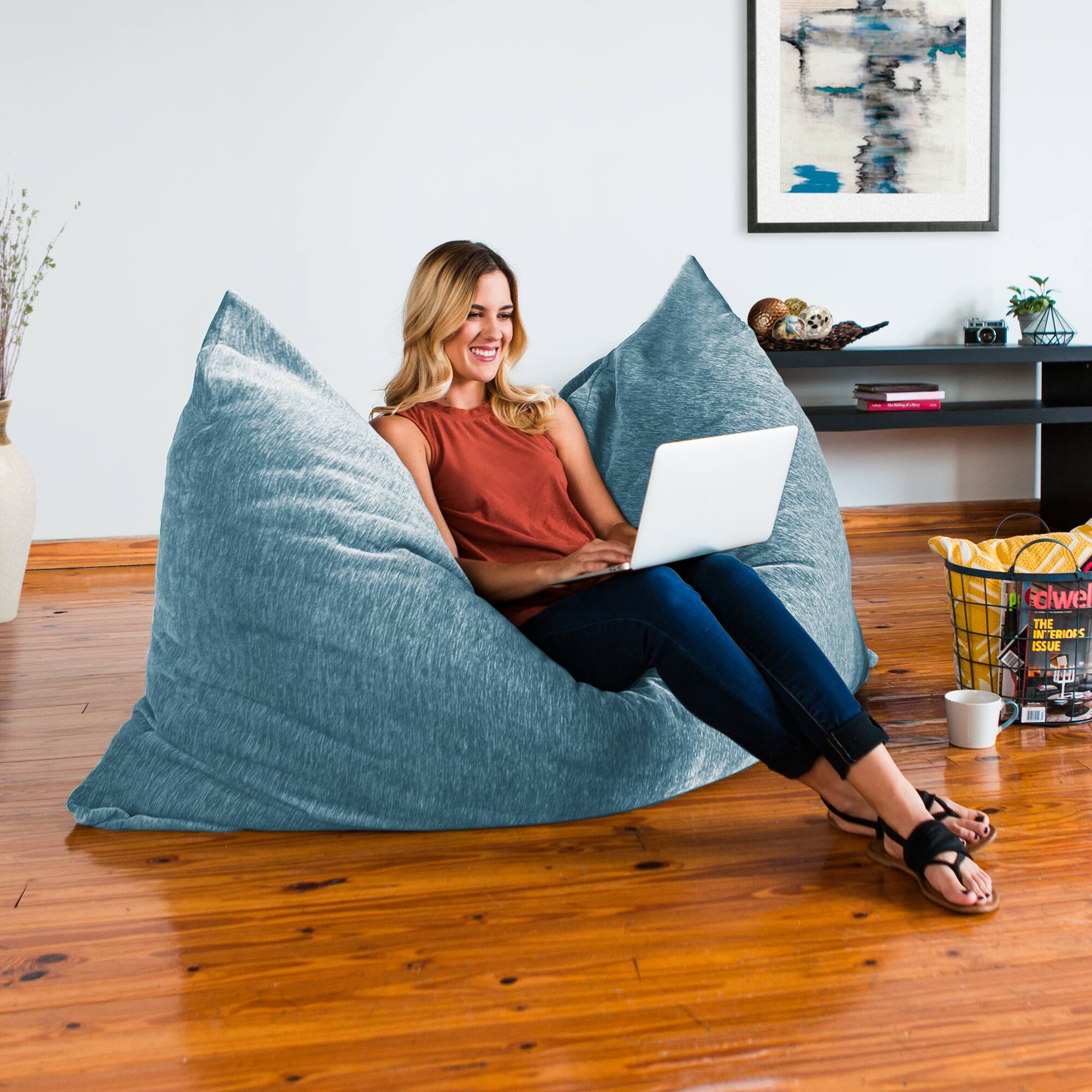 The text on the image reads:

"THE INTERIORS ISSUE"