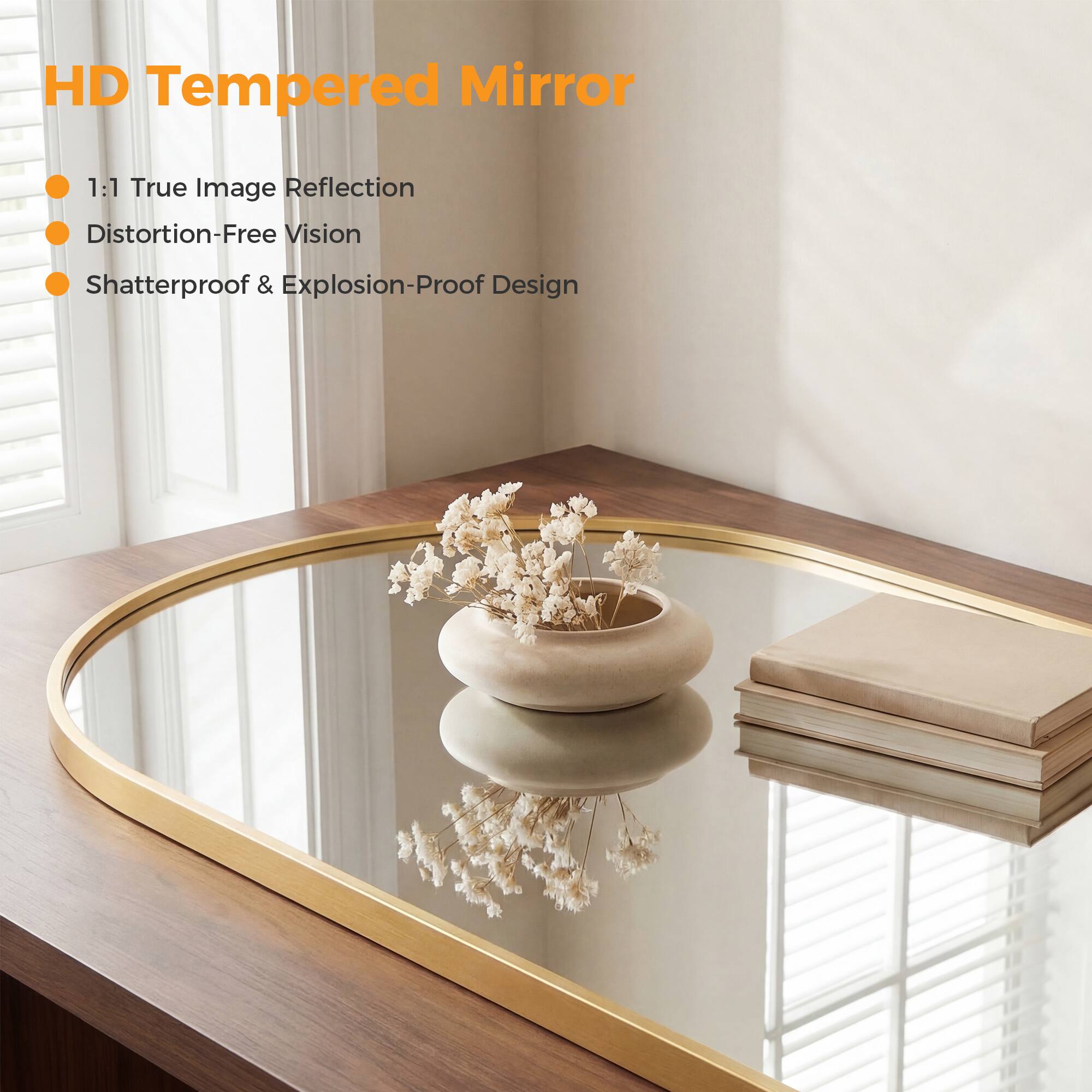 HD Tempered Mirror

- 1:1 True Image Reflection
- Distortion-Free Vision
- Shatterproof & Explosion-Proof Design