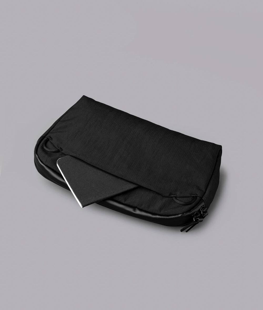 Alt View 6. ALPAKA - ALPAKA Flight Sling 2L Lightweight Packable Travel Sling Bag with Tablet Sleeve and Detachable Strap - Black/Grey Axoflux 400D.