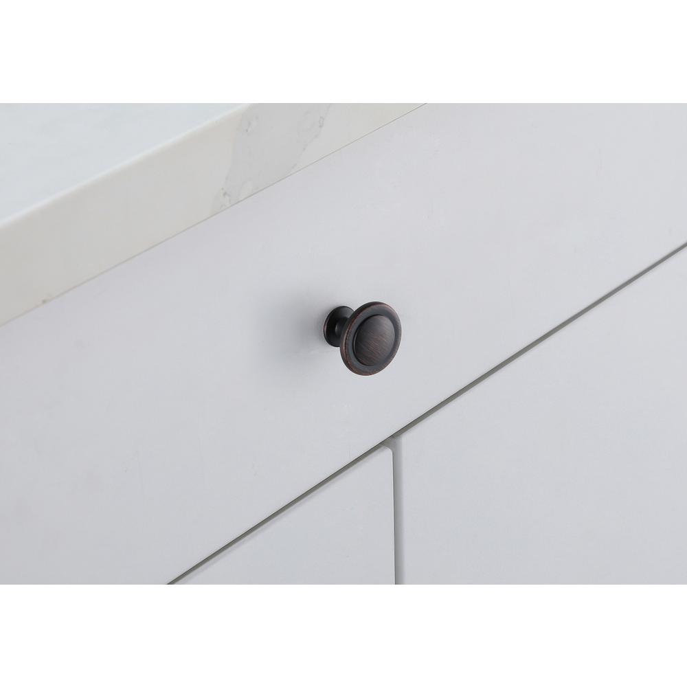 Alt View 1. Elegant Decor - Logyn 1.3" Diameter Oil-rubbed Bronze Mushroom Knob Multipack (Set of 10) - Oil-Rubbed Bronze.