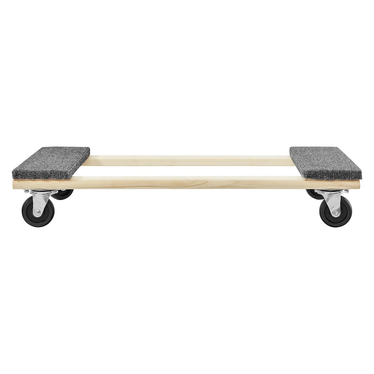 Angle. Ropilly - Ropilly Heavy Duty Furniture Dolly with 1000 lb Load Capacity, 18 x 30 Inch Moving Cart for Heavy Furniture - Wood.