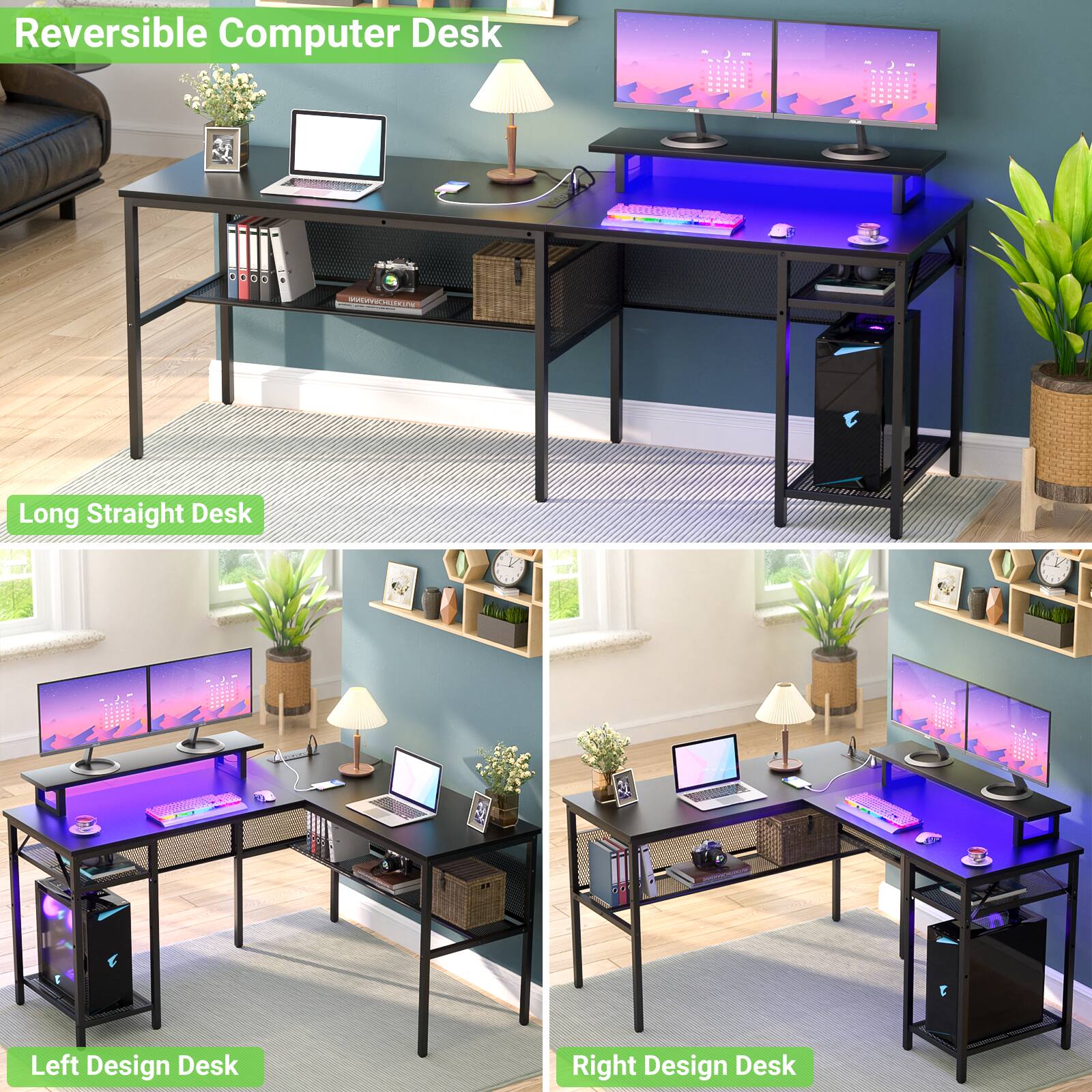 Reversible Computer Desk

Long Straight Desk

Left Design Desk

Right Design Desk
