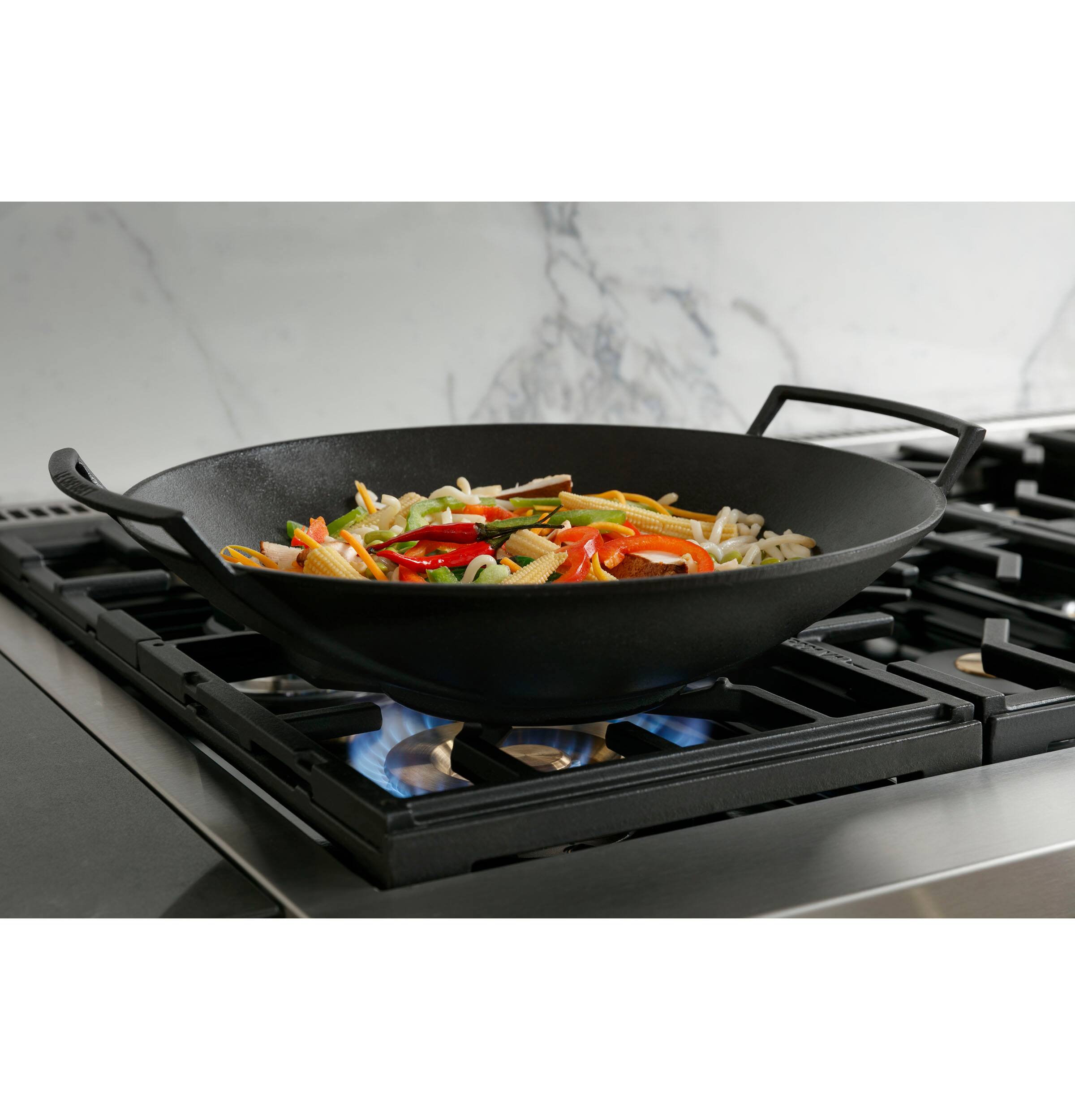 Alt View 16. Monogram - 48" Built-In Gas Cooktop with 6 Burners and Professional Versatile Burner Configuration - Stainless Steel.