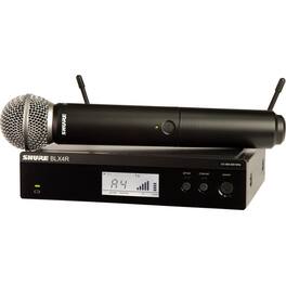 Shure - Wireless Vocal Rack-mount Set with Beta 58A - 596 MHz to 616 MHz Operating Frequency - 50 Hz to 15 kHz Frequency