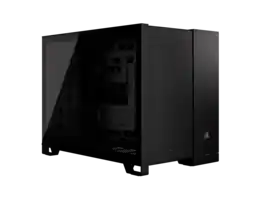 CORSAIR - 2500D AIRFLOW Micro ATX Dual Chamber Case – Full Mesh Panels – 11x 120mm Fans – 4x AIO Radiator Mounts - Black