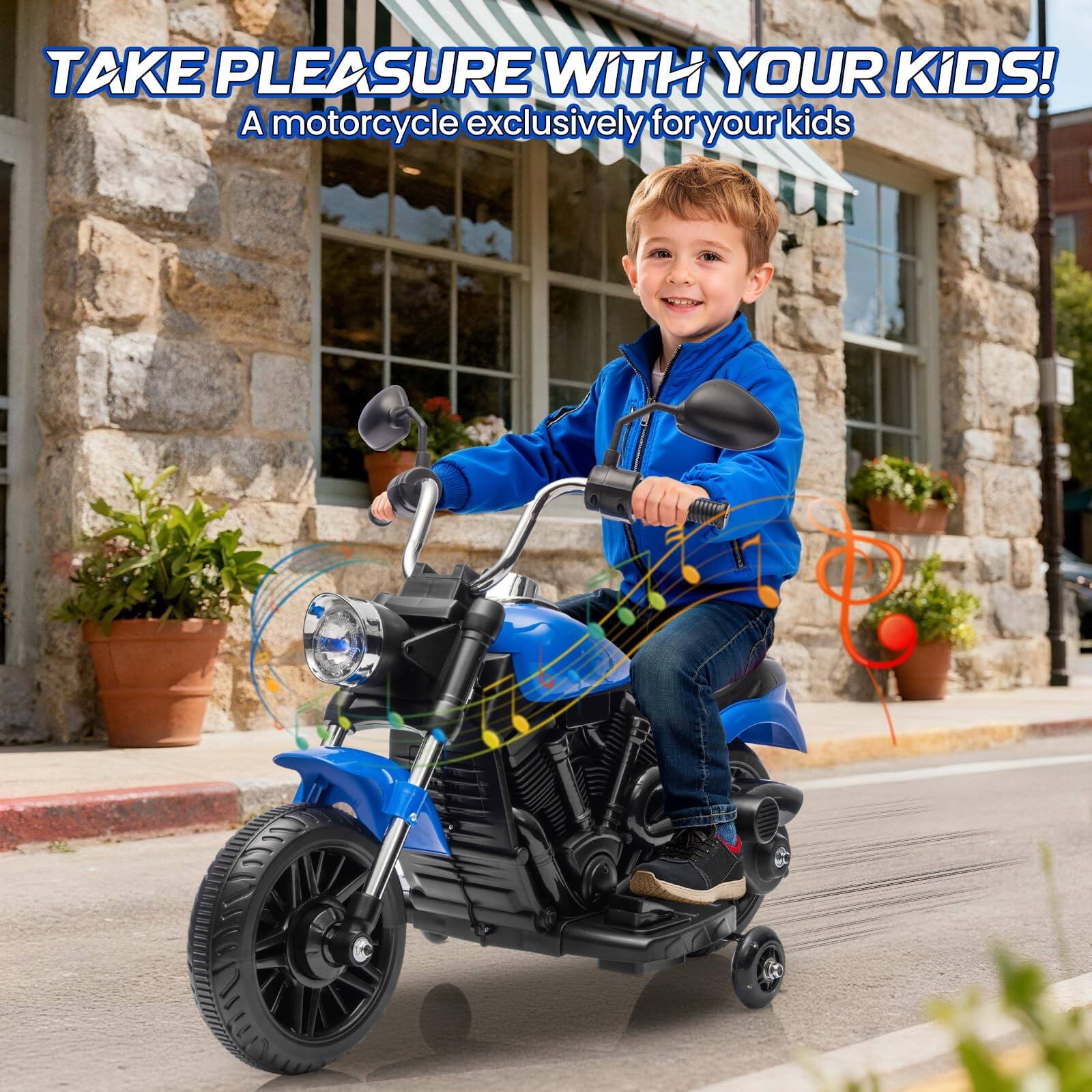 TAKE PLEASURE WITH YOUR KIDS!  
A motorcycle exclusively for your kids