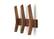 Alt View 11. TRINITY - DRAKESTONE Mid-Century Coat Rack w/ 3 Wooden Hooks Walnut - Walnut.