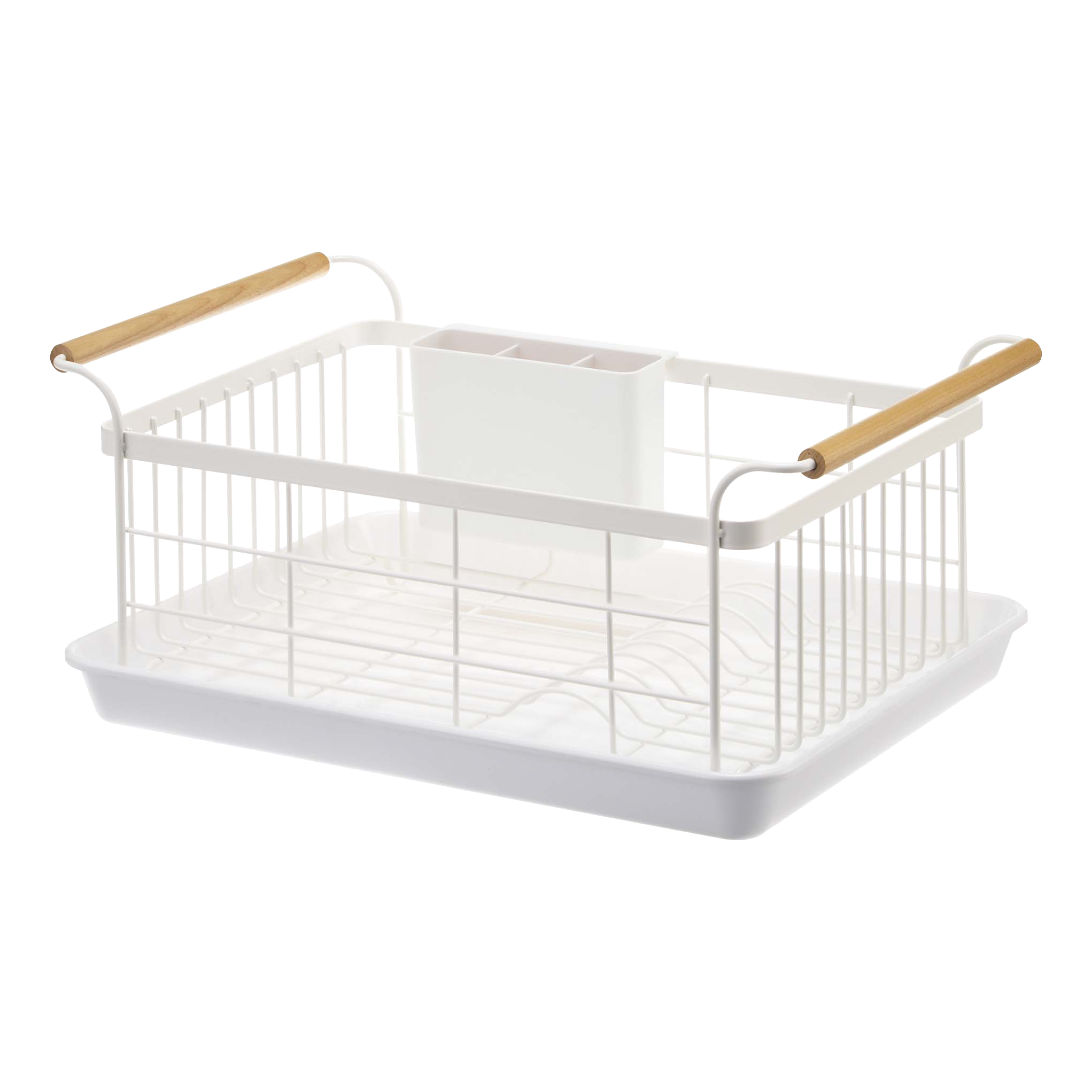 Alt View 8. Yamazaki Home - Dish Rack - Steel + Wood.