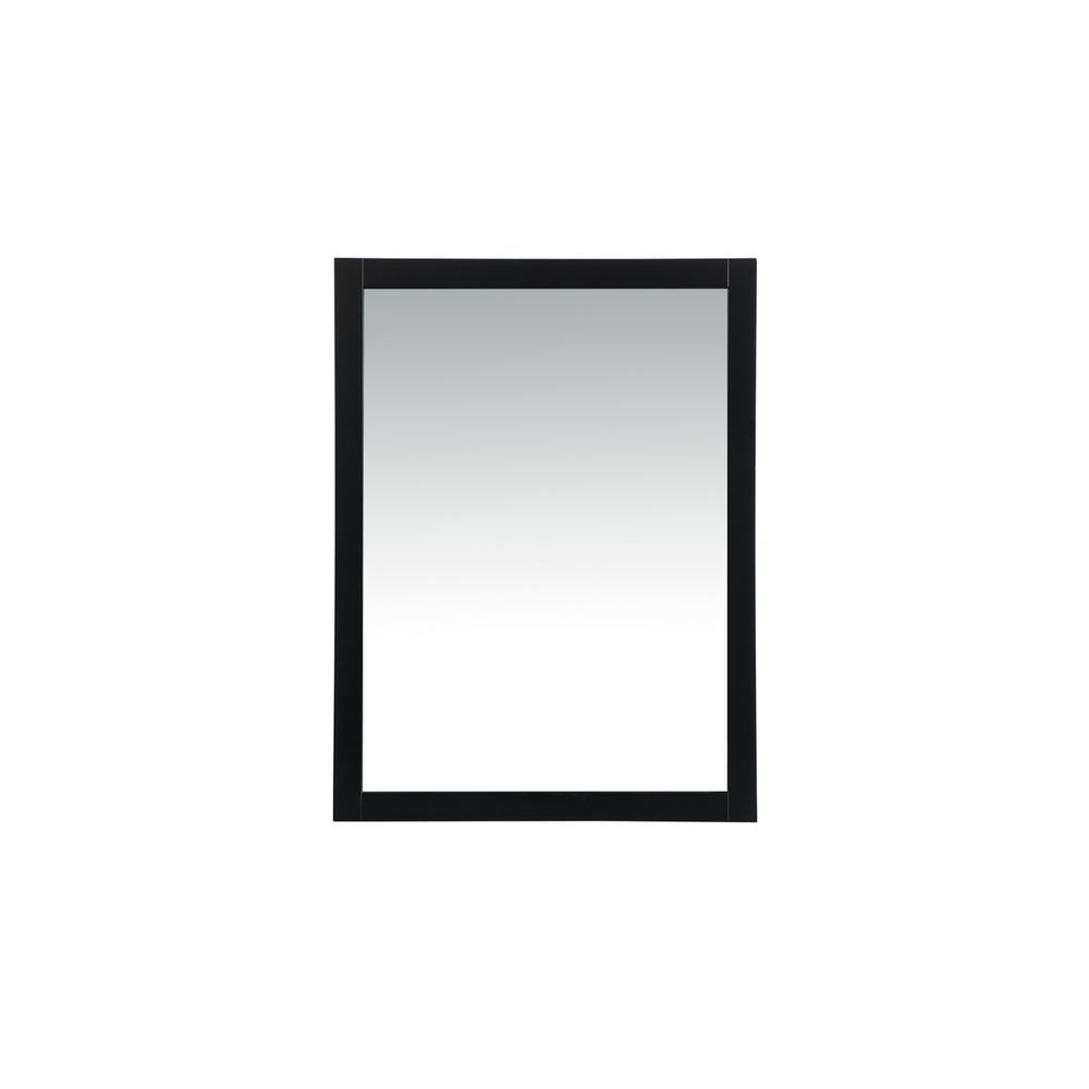 Back. Elegant Decor - Aqua vanity mirror 48x36 inch in black - Black.