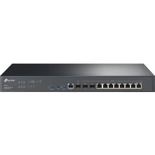 TP-Link - ER8411 - Enterprise Wired 10G VPN Router - 8 Ports - 8 WAN Port(s) - Management Port - 3 - 10 Gigabit Ethernet - Unknown