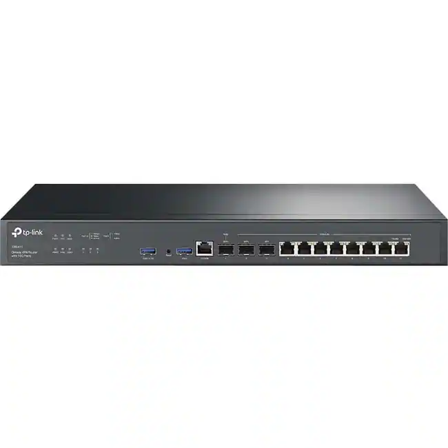 Ewan Router TP Link ER8411 Enterprise Wired 10G VPN Router 8 Ports 8 WAN Port(s ...